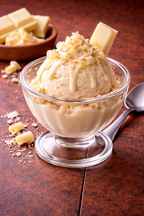 ไอศกรีมรสไวท์ช็อกโกแลต